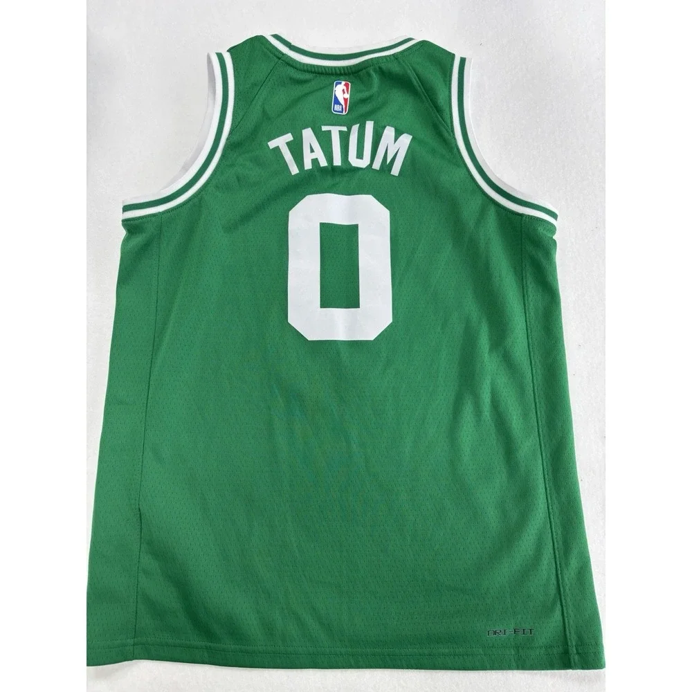 Nike NBA Boston Celtics Jayson Tatum #0 Dri-FIT Icon Jersey Green Boys Medium